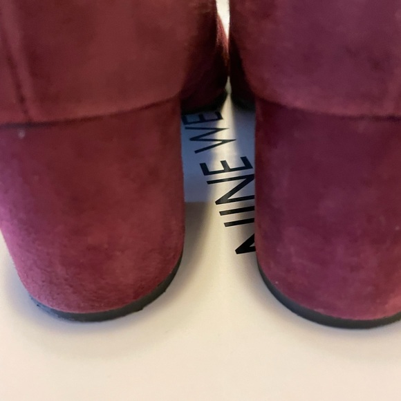 Gently worn NineWest boots. Cabernet is the color, basically wine. - Picture 2 of 7